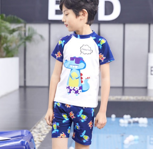 ชุดว่ายน้ำ แยกชิ้น ลายไดโนเสาร์ ไซส์ 2XL