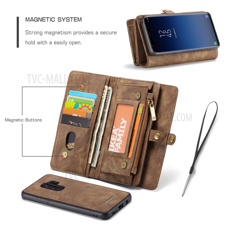 Case Samsung Galaxy S9 Plus / Pre-Order * CASEME 2-in-1 Multi-slot Wallet หนังวินเทจแยกเคส *
