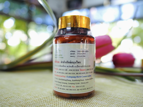 สมุนไพร กิโลมะกัง (สลายพังผืด) บรรจุขวด 100 แคปซูล (แคปซูลละ 500 มก.)