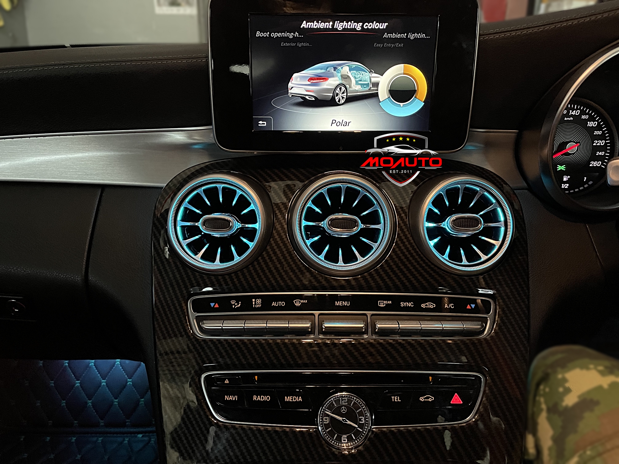 ไฟช่องแอร์ AMBIENT LIGHT AIR VENT - W205