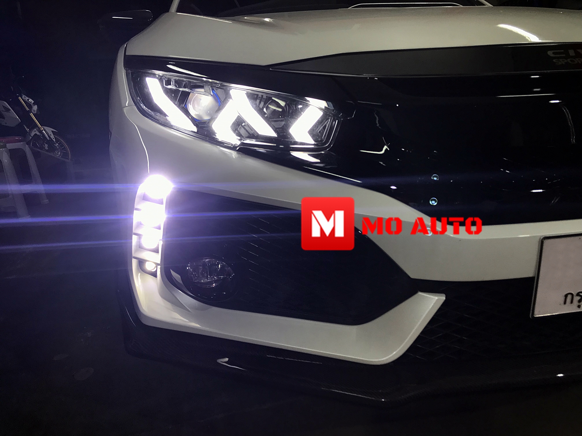 โคมไฟหน้า LED CIVIC FK ทรง Lamborghini Style