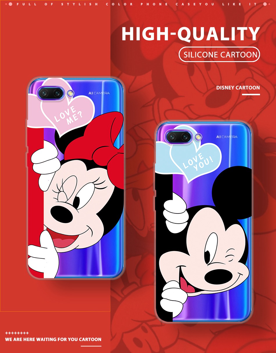 Case Huawei Y9 / Pre-order * เคสซิลิคอนการ์ตูนTPU Softปกหลังมิกกี้เม้า มินนี้เม้าน่ารัก *