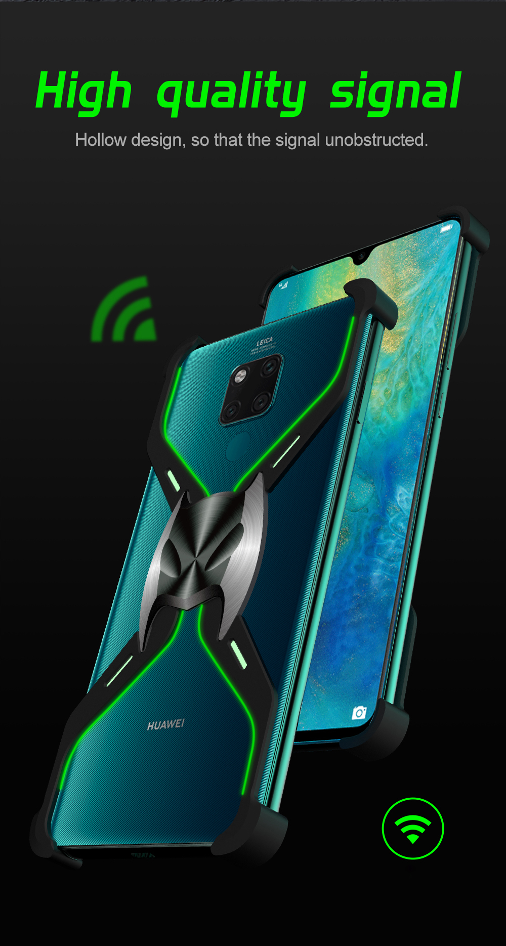 Case Huawei Mate 20 X # Pre-order * R-JUST เคสปกโลหะเรืองแสงรูปตัว X นี้ไม่เพียงแต่แข็งแกร่งและทนทานเท่านั้น แต่ยังมีลักษณะที่สวยงามและเท่อีกด้วย *