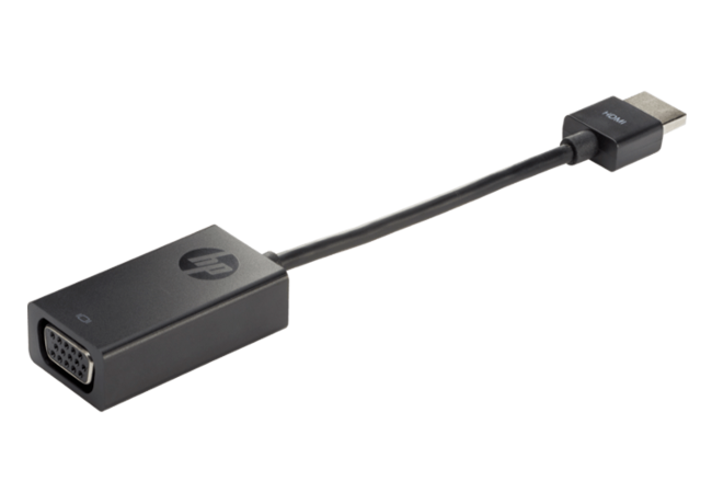 ตัวแปลง สายแปลง HDMI to VGA ยี่ห้อ HP รุ่น H4F02AA#UUF ของแท้ รับประกันศูนย์ HP 1 ปี