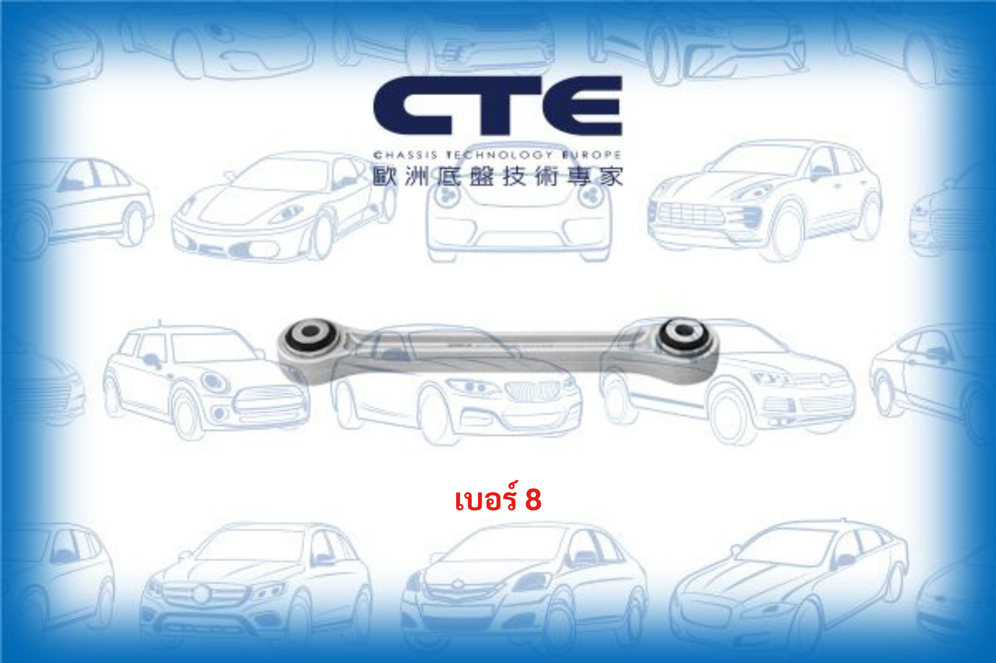 PORSCHE 911 ปีกนกล่าง ล้อหลัง / ยี่ห้อ CTE / 99733105302 99634194100 99634106300 99634105317 99634105305