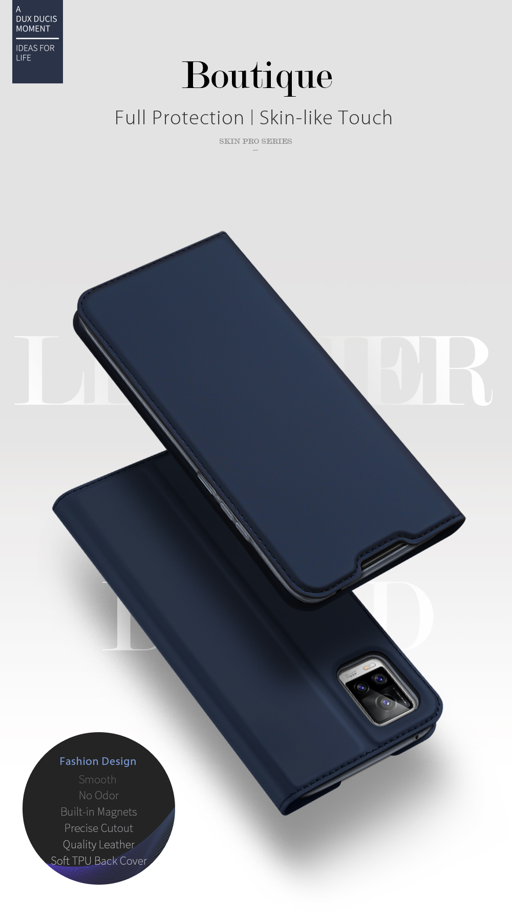 Case Vivo V20 / Pre-Order * DUX DUCIS นี้มีรูปแบบธุรกิจที่เรียบง่ายและโครงสร้างตัวเครื่องที่บาง หนัง PU เคลือบเงาที่คัดสรรมาเป็นอย่างดี *