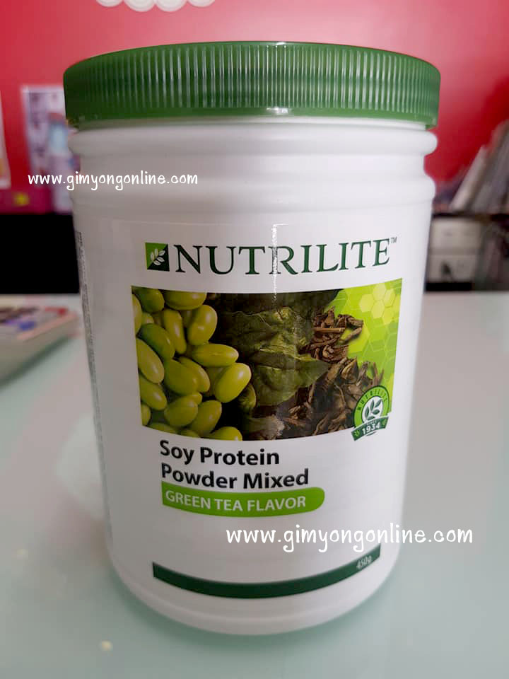 Nutrilite Soy Protein Drink Green tea Mix Flavor 450g. ชาเขียว ส่งฟรี!!!