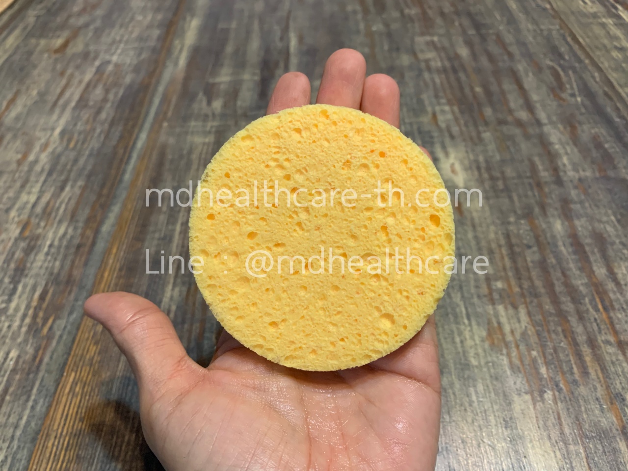 (2ชิ้น/ห่อ) ฟองน้ำล้างหน้า ขัดหน้า ขัดสิวเสี้ยน ขนาด 8cm หนา 1cm