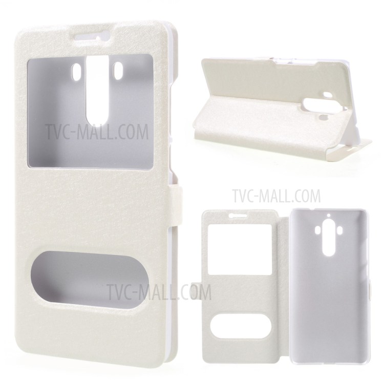 Case Huawei Mate 9 / Pre-order * เคส 2 ช่องหน้าต่าง ผ้าไหม *