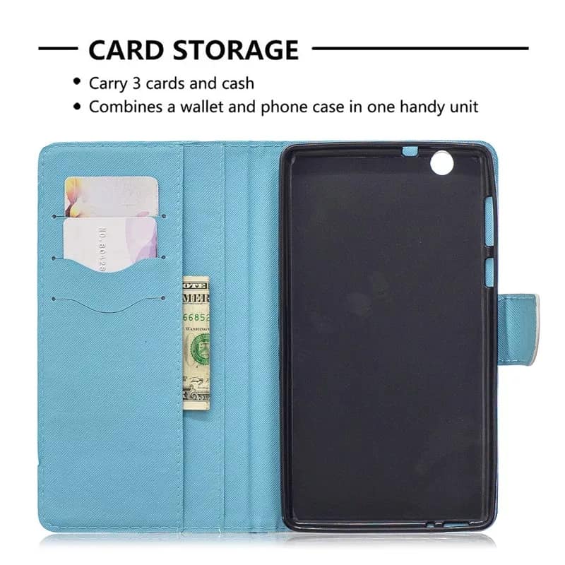 Case Huawei MediaPad T3 7' 3G / Pre-order * รูปแบบการพิมพ์ PU Case หนังพร้อมช่องเสียบการ์ดและเงินสด *