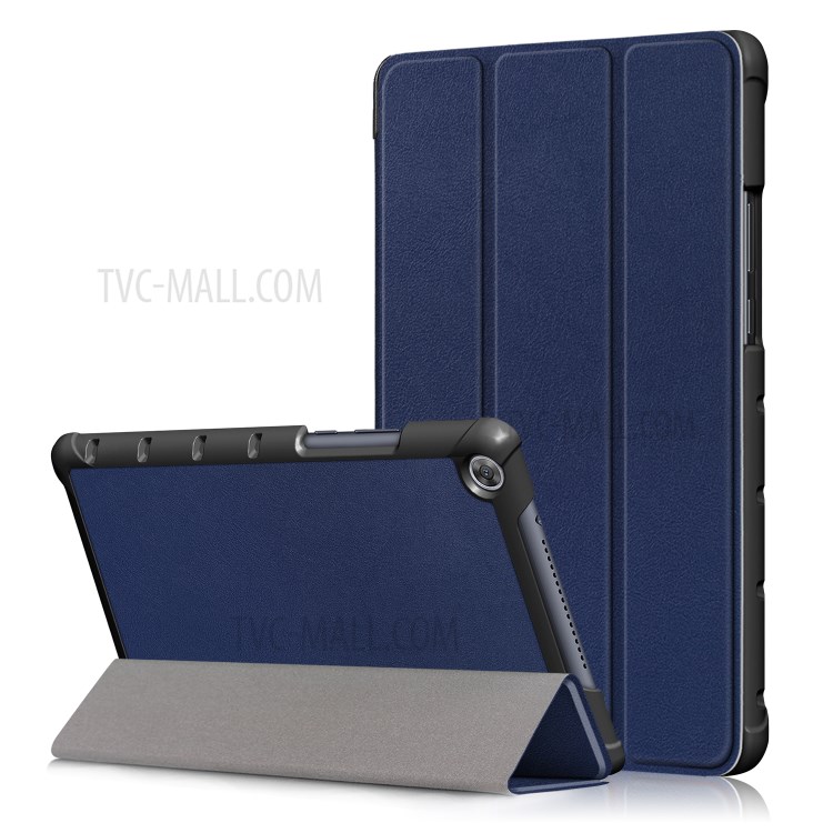 Case Huawei MediaPad M5 lite / Pre-Order * ผิวลิ้นจี่หนัง PU ยืน 3 - พับ หนัง PU คุณภาพดีและรูปลักษณ์ที่น่าดึงดูด *