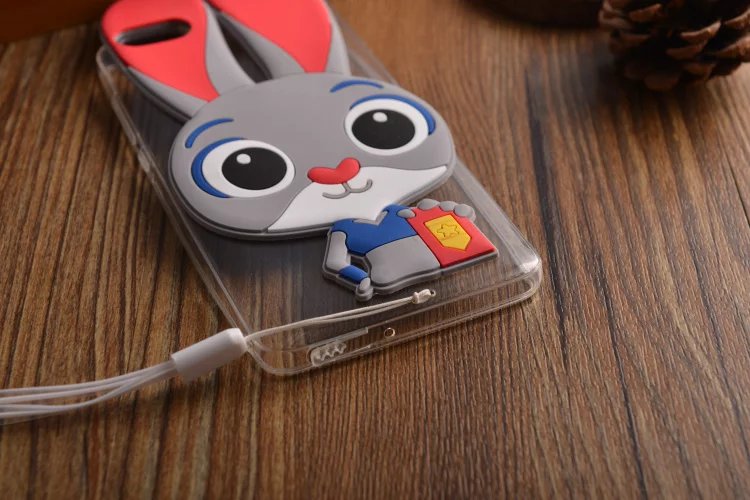 Case Huawei G-Play Mini / Pre-order * การ์ตูน3D จูดี้เคสกระต่ายซิลิโคน พร้อมสายคล้องคอ *