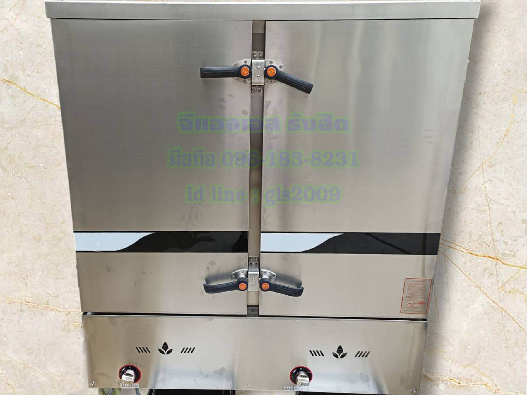 ตู้หุงข้าว24ถาด ใช้แก๊ส