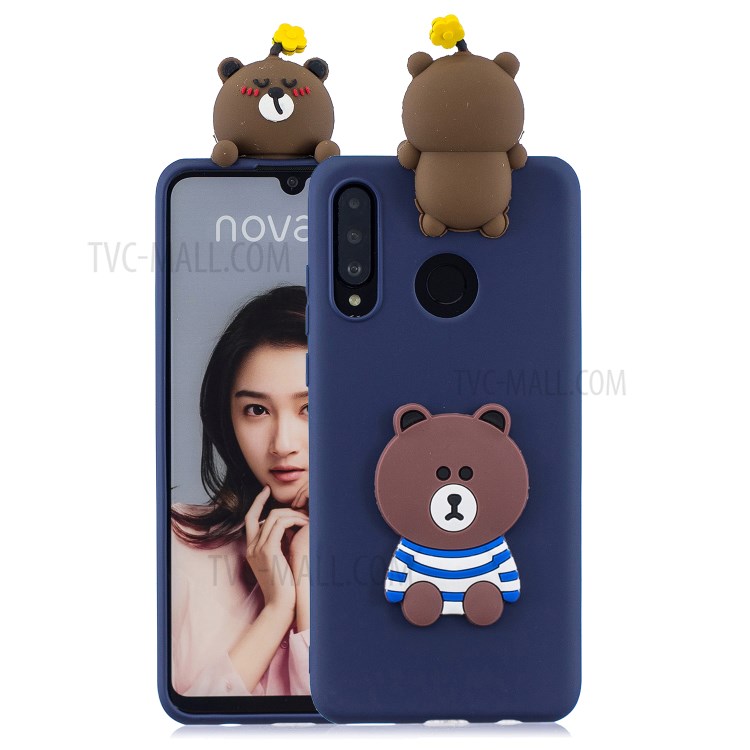 Case Huawei P30 Lite / Pre-Order * เคส 3D เจล TPU TPU การออกแบบตุ๊กตาสัตว์ 3 มิติน่ารัก *