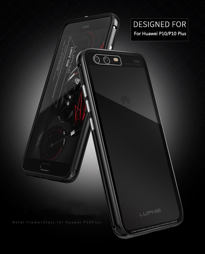 Case Huawei P10 Plus / Pre-order * LUPHIE Aircraft กรอบเคสอลูมิเนียมโลหะกรอบ + 9H ปกกระจกใสนิรภัย *