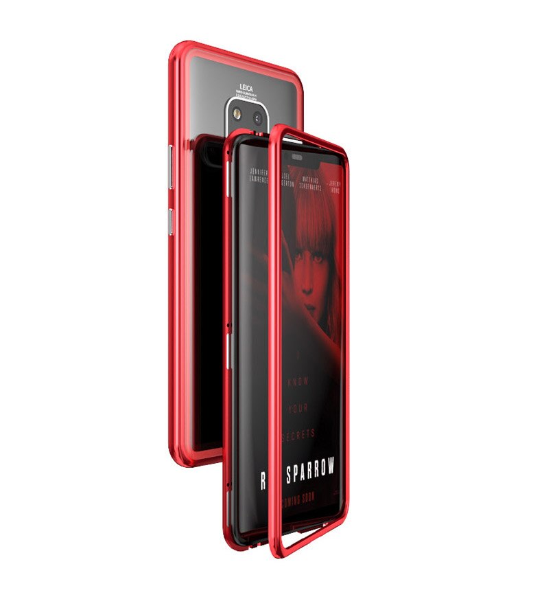 Case Huawei Mate 20 X / Pre-order * เคสกรอบโลหะแม่เหล็ก + ปกหลังกระจกนิรภัย ถอดออกได้ *