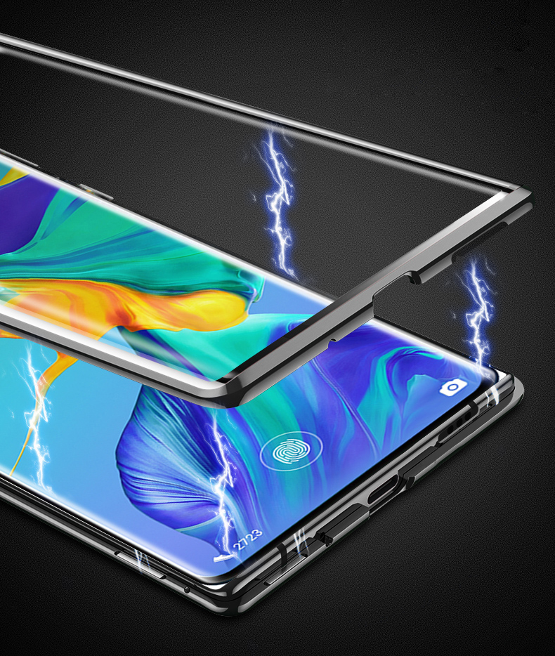 Case Huawei P40 Pro / Pre-order * กระจกเทมเปอร์สองด้านกันกระแทก Magnetic Attraction เคสพร้อมฝาปิดเลนส์กล้อง *