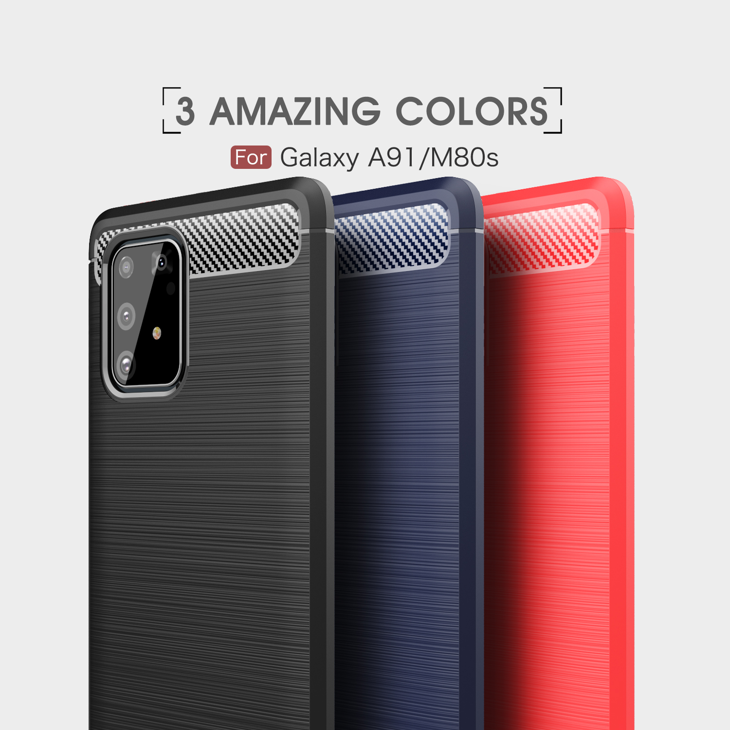 Case Samsung Galaxy S10 Lite / Pre-Order * เนื้อคาร์บอนไฟเบอร์ขัด TPU ปกคลุม ทำจากวัสดุ TPU คุณภาพสูงปลอดสารพิษและทนทาน *