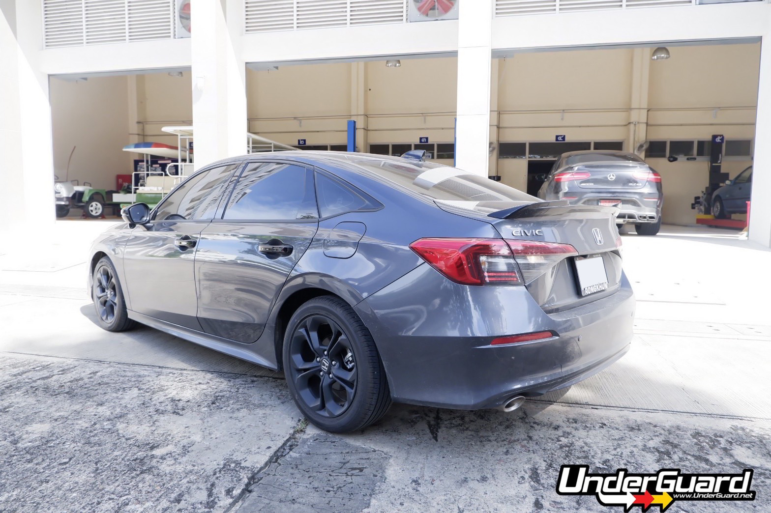 แผ่นปิดกันกระแทกใต้ห้องเครื่อง อันเดอร์การ์ด ( UnderGuard ) CIVIC FE