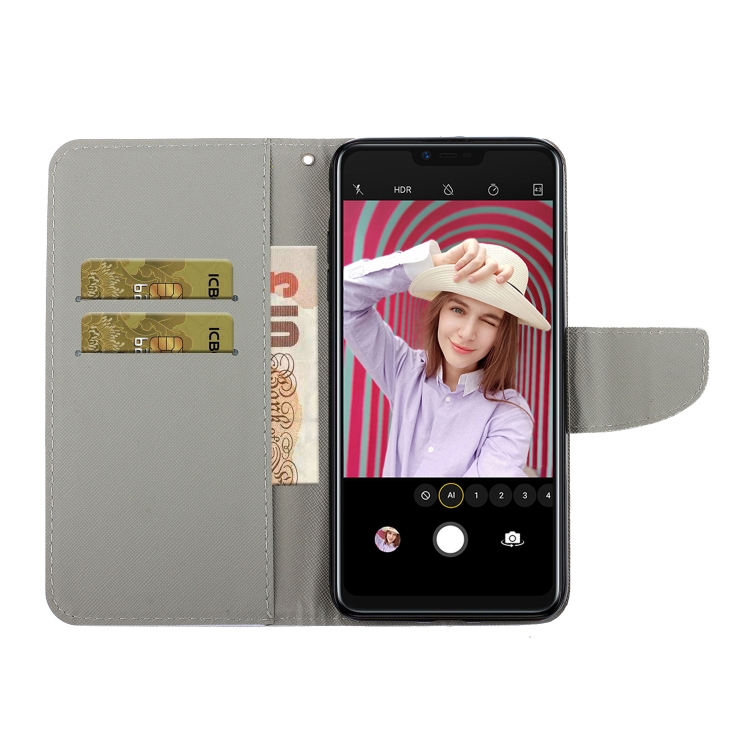 Case OPPO A3S / Pre-order * 3D การวาดภาพสีซองหนัง PU พลิกแนวนอนพร้อมที่วางและช่องเสียบการ์ดและกระเป๋าสตางค์ *