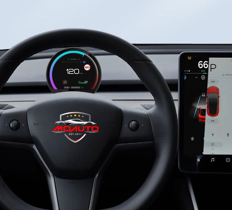 หน้าจอเรือนไมค์ดิจิตอล Circle LCD Display 3 นิ้ว Tesla Model Y / 3 สำเนา