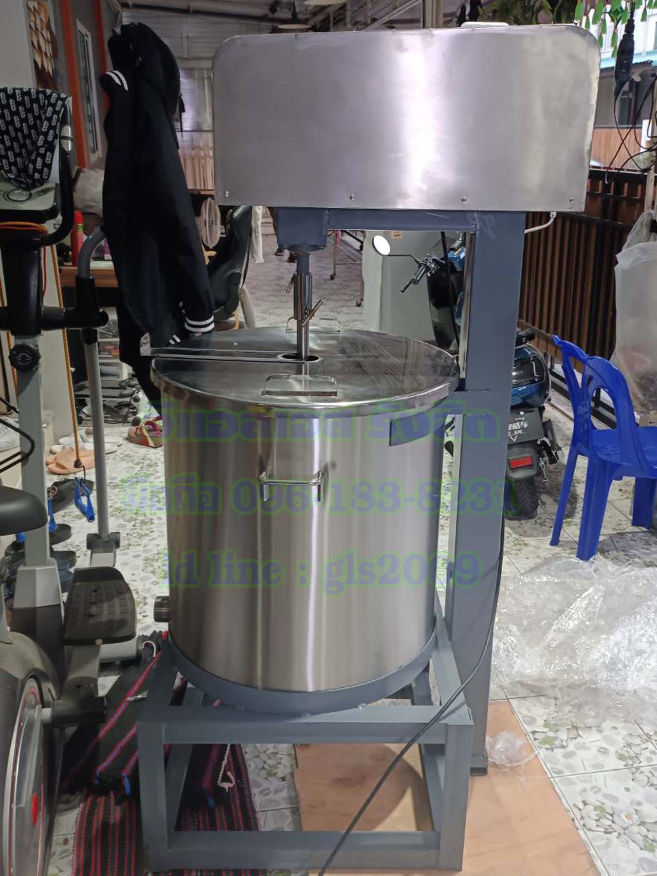 เครื่องผสมของเหลว100ลิตร1แรง