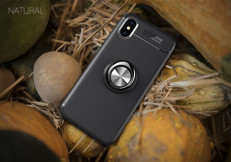 Case iPhone X , iPhone XS / Pre-Order * แหวนนิ้ว +ขา TPU + PC ไฮบริด หมุนได้ 360 องศา *