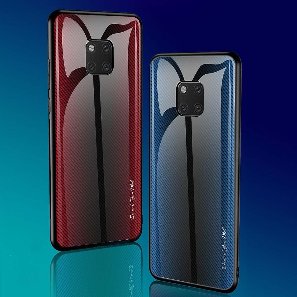 Case Huawei Mate 20 Pro / Pre-Order * เคสพื้นผิวกระจกปกหลัง + ขอบ TPU นุ่มป้องกันการตกและทนต่อแรงกระแทก *