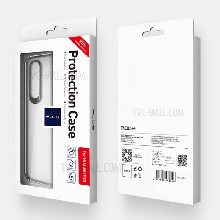 Case Huawei P30 Pro / Pre-Order * ROCK Crystal Clear Case ผลิตจาก TPU + PC คุณภาพสูงป้องกันสองชั้น *