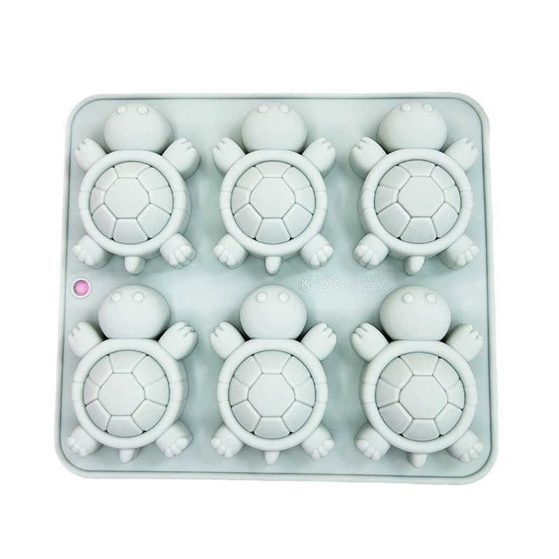 แม่พิมพ์ซิลิโคน เต่า 30g 6 ช่อง 4.5*6.5*1.8 cm 006050