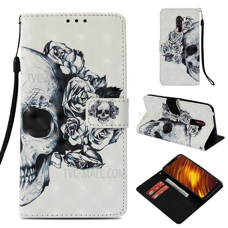 Case Xiaomi Pocophone F1 / พรีออเดอร์ * รูปแบบการพิมพ์ปกหนัง PU การออกแบบกระเป๋าสตางค์เหมาะกับบัตรและเงินสด *