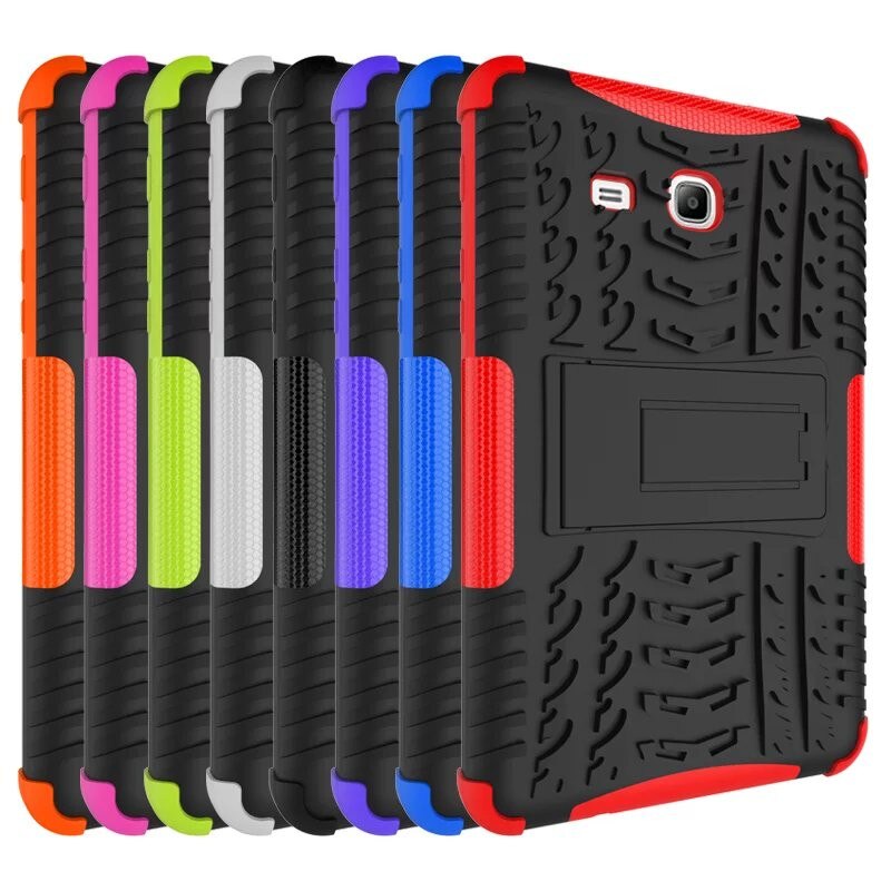Case Samsung Galaxy Tab 3 Lite 7.0 / Pre-Order * เคสยางลาย PC + TPU ไฮบริดแบบ 2-in-1 พร้อมขาตั้ง *