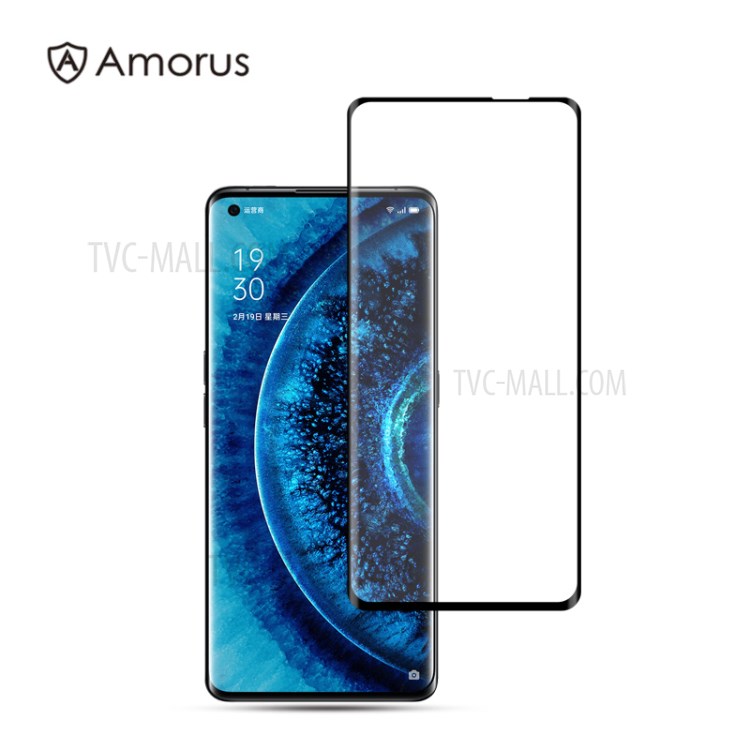 กระจกกันรอย OPPO Find X2 Pro / Pre-order * AMORUS หน้าจอคุ้มครองเต็มรูปแบบ 3D โค้งกระจกนิรภัยฟิล์ม *