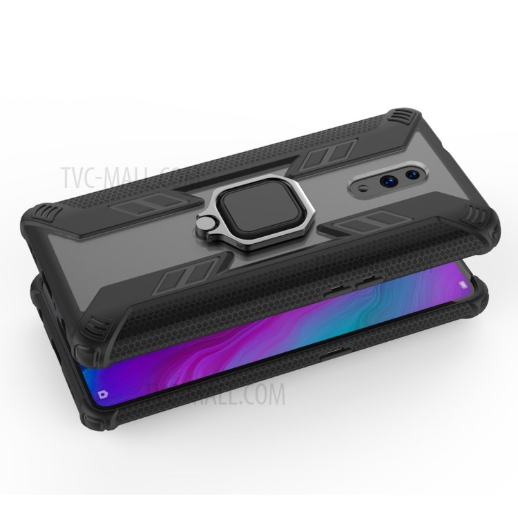 Case OPPO Reno / Pre-order * แบบนักรบหมุนแหวนขาตั้ง PC + TPU ปก *