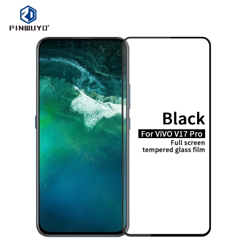 กระจกกันรอย Vivo V17 Pro # Pre-Order * PINWUYO 9H 2.5D ฟิล์มกระจกนิรภัยเต็มจอ (สีดำ) *