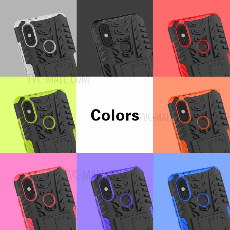 Case Xiaomi Mi A2 / Mi 6X / Pre-Order * รูปแบบยางเท่ด้วยการออกแบบเว้า - นูน ฮาร์ดพีซีบวกกับ TPU ที่ยืดหยุ่นช่วยให้มั่นใจได้ในการปกป้องสองชั้น *