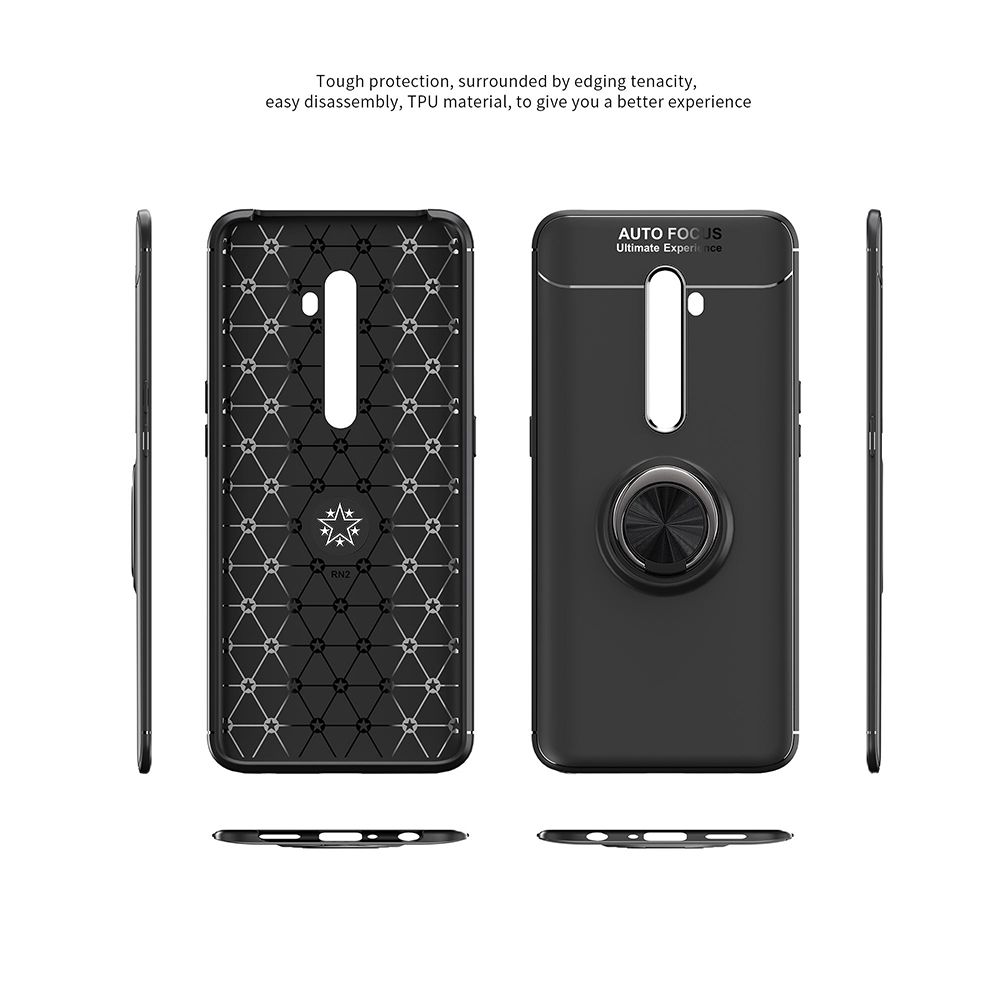Case OPPO Reno 2 / พรีออเดอร์ * เคสTPU ปกหลัง + แหวนนิ้ว +ขาตั้ง หมุนได้ 360 องศา *