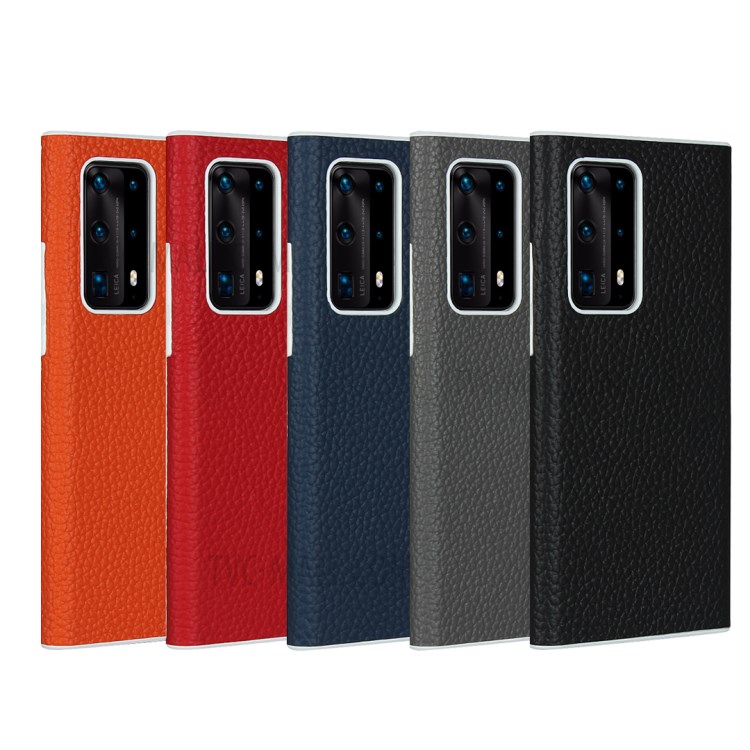 Case Huawei P40 Pro+ # Pre-order * เคสผิวลิ้นจี่เนื้อหนังแท้เคลือบผิวป้องกันลายนิ้วมือ *