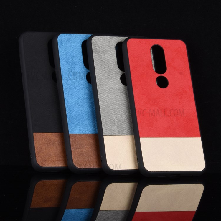 Case Nokia 6.1 Plus / Pre-order * 2 สี Splicing หนัง PU เคลือบ PC + TPU *