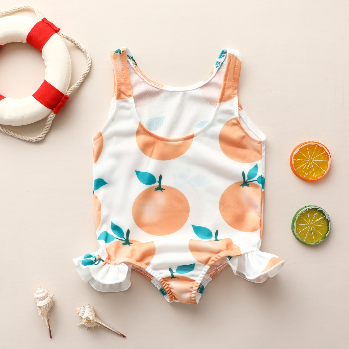 ชุดว่ายน้ำ วันพีช ลายส้ม ไซส์ 70