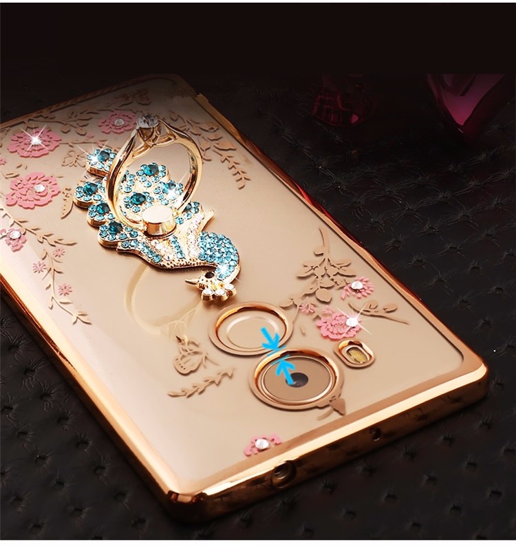 Case Huawei Honor 6 Plus / Pre-order * เคสหรูหราเทคนิคการชุบทอง TPU ซิลิโคนอ่อนนุ่ม + แหวน *