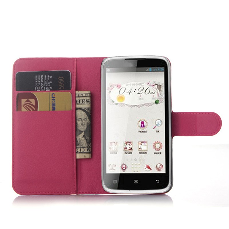 Case Lenovo A516 / Pre-order * เคสผิวลิ้นจี่ กระเป๋าสตางค์ซองหนัง PU *