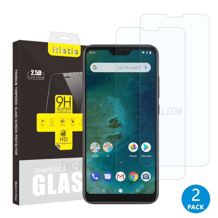 กระจกนิรภัย Xiaomi Mi A2 Lite / Pre-Order * 2 ชิ้น / เซ็ต ความแข็ง 9H, ซุปเปอร์ป้องกันรอยขีดข่วน *