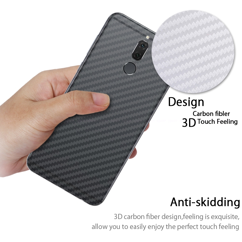 ฟิล์มกันรอยด้านหลัง Huawei nova 2i / Pre-order * 3D คาร์บอนไฟเบอร์ปกหลังฟิล์มป้องกันลื่น *