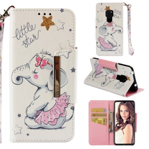 Case Huawei Mate 20 / Pre-order * เคสพิมพ์ลายเนื้อ PU ซองหนังกระเป๋าสตางค์ *