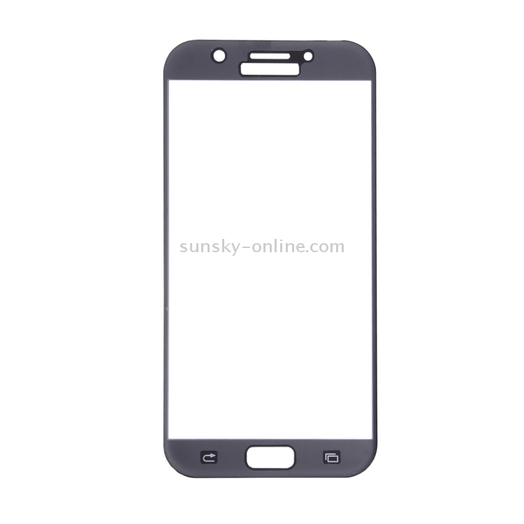 กระจกนิรภัยกันรอย Samsung Galaxy A7 2017 / Pre-order * 0.26mm 9H ความแข็งผิวหน้าจอไหมป้องกันการระเบิดฟิล์มกระจกนิรภัยแบบโค้งเต็มจอ (สีดำ) *