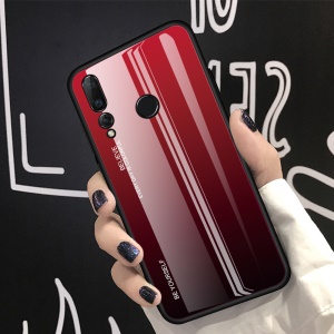 Case Huawei Nova 4 / Pre-Order * เคส + กระจกนิรภัยปกหลัง TPU + PC ไล่โทนสีไร้รอยขีดข่วน *