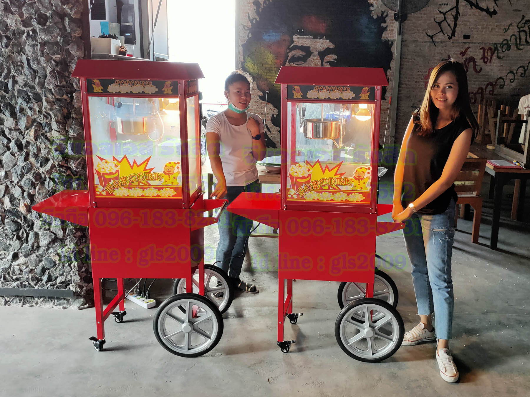 รถตู้ป๊อปคอร์นไฟฟ้าเกรดเอ