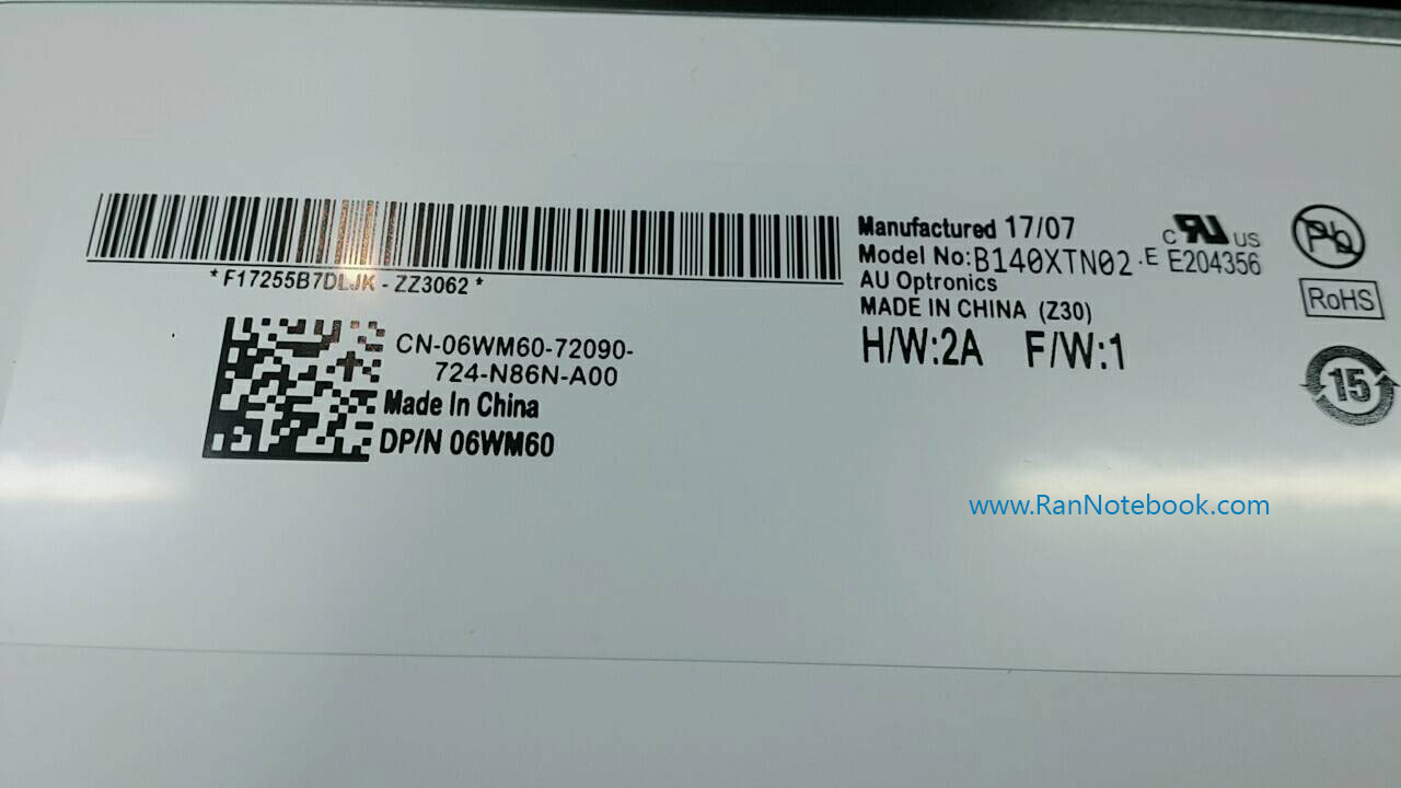 จอ โน๊ตบุ๊ค Dell Vostro 5480 14" AG ด้าน แท้ ตรงรุ่น ประกัน ศูนย์ Dell Thailand