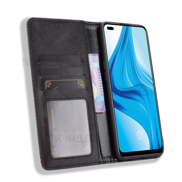 Case OPPO A93 / Pre-order * เคส หนัง PU สไตล์วินเทจหรูหราและให้สัมผัสที่ละเอียดอ่อน *